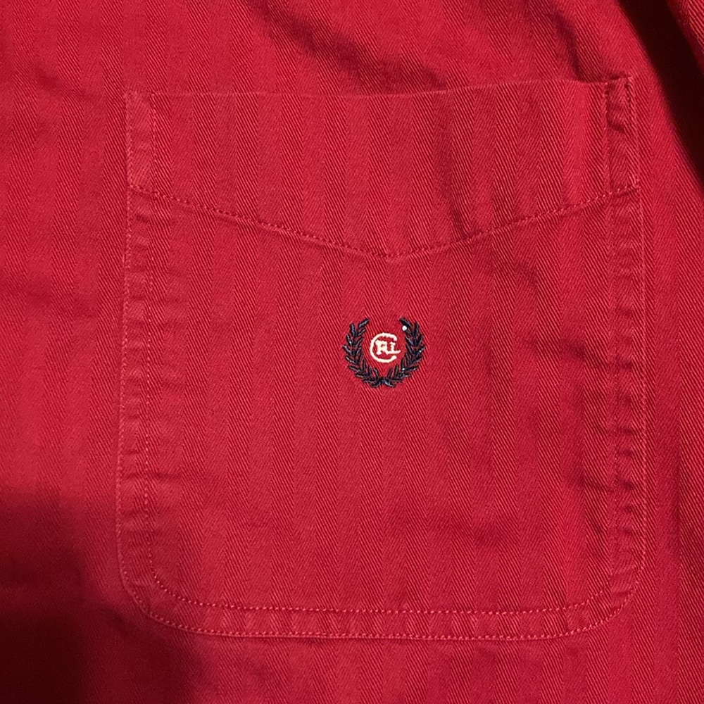 Chaps Ralph Lauren Red Button down - Picture 4 of 6